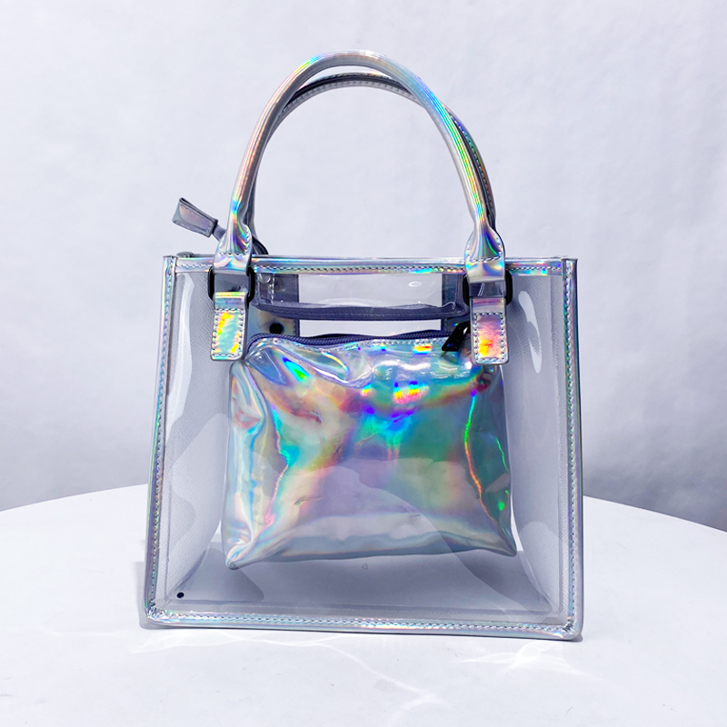 Women Bags On Sale - Przezroczyste galaretki torby kompozytowe dla kobiet