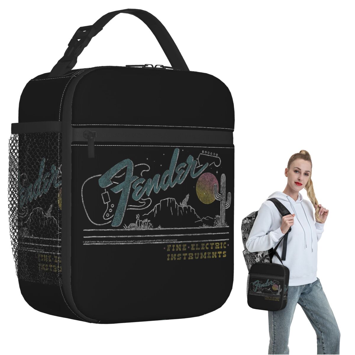 Women Bags Company - Torba na lunch z motywem jazzu
