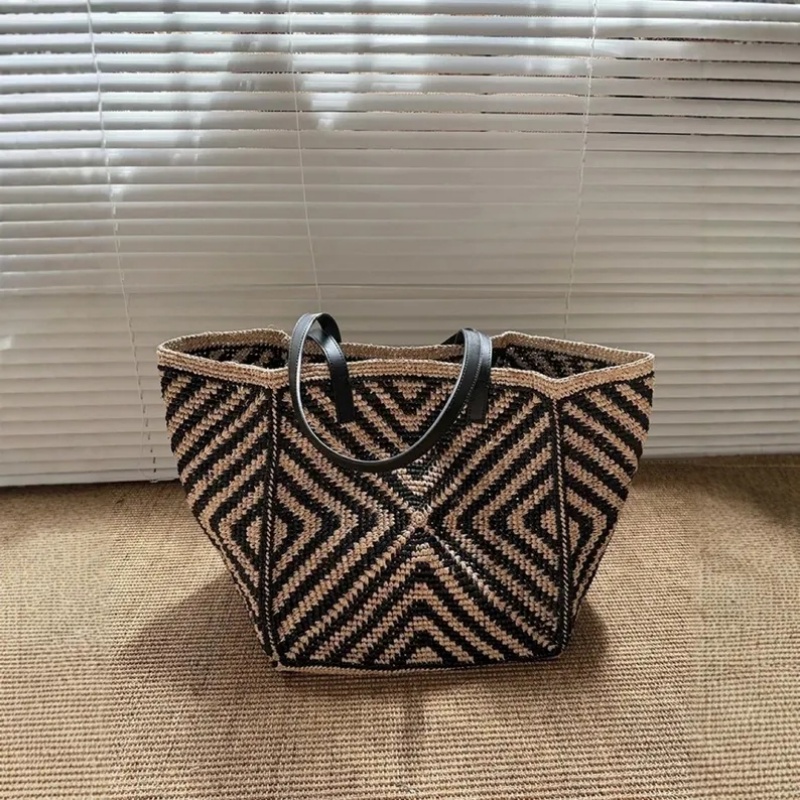 Duża, luźna torba na ramię z r – Women'S Raffia Bags recenzja i cena