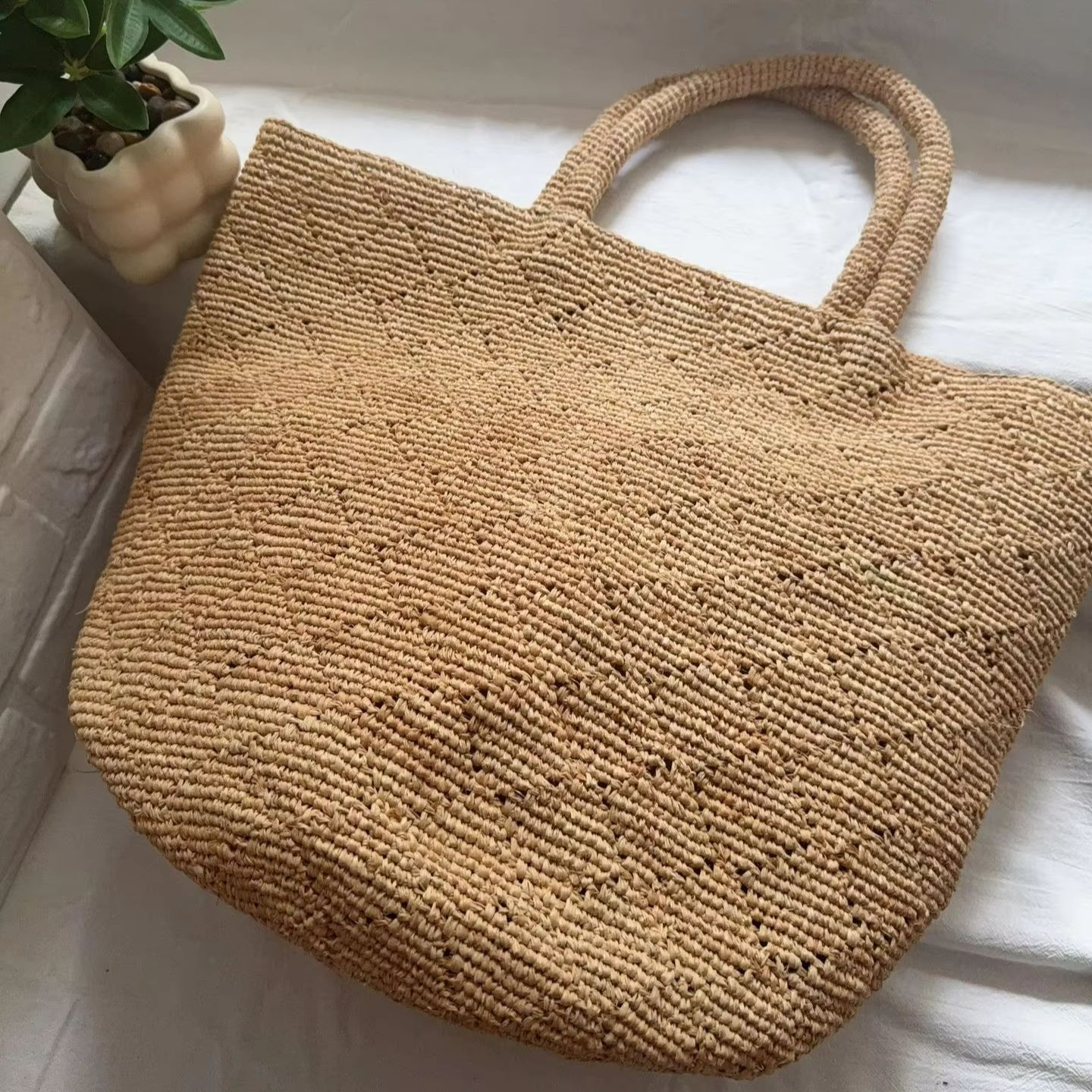 Modny styl Ins, ręcznie robion – Women'S Raffia Bags recenzja i cena